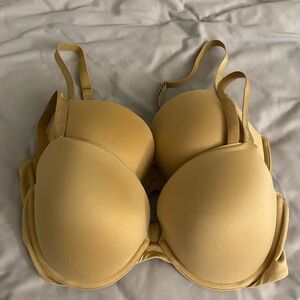 Calvin Klein beige/tan push up plunge Bras size 36D
